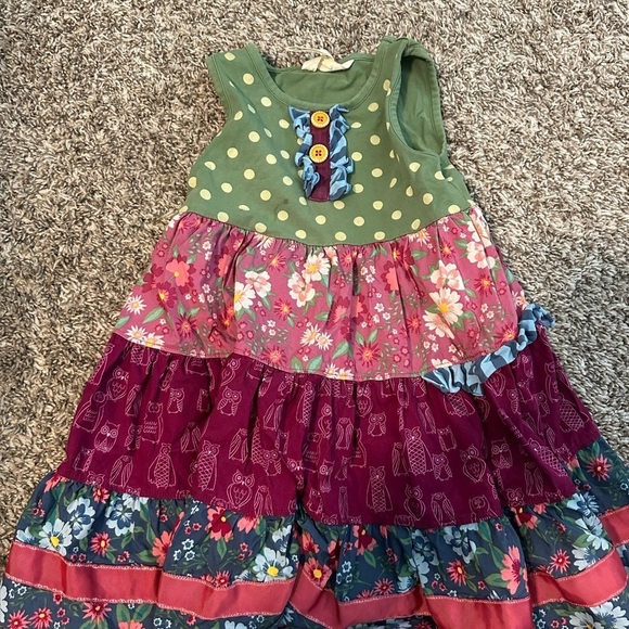 Matilda Jane Dresses and Romper Bundle‎ Size 4 Preppy Cotton Floral Peasant - Picture 6 of 16